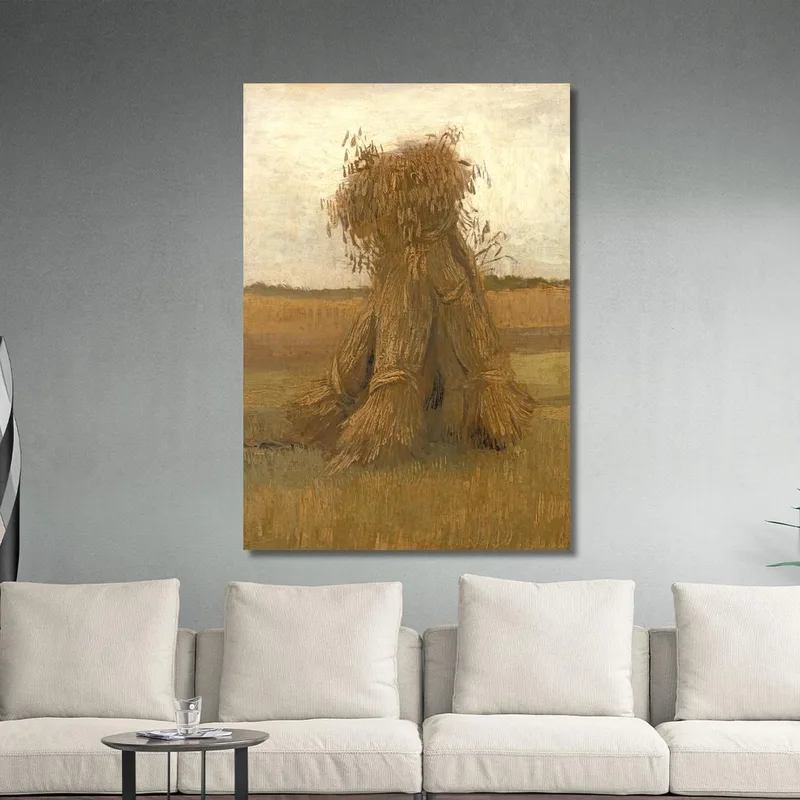 Sheaves Of Wheat In A Field Vincent van Gogh