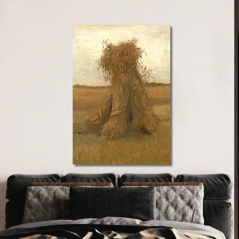 Sheaves Of Wheat In A Field Vincent van Gogh