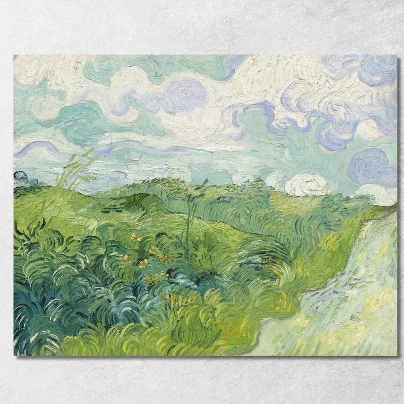 Champs De Blé Vert Auvers Vincent van Gogh