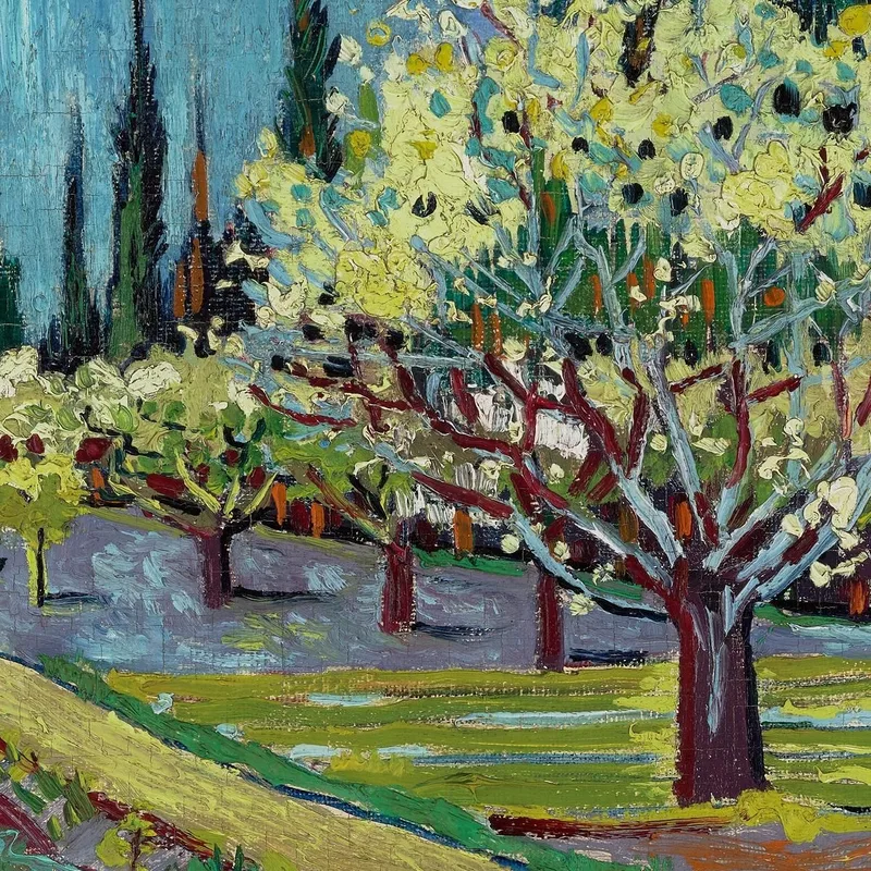 Huerto Bordeado De Cipreses Vincent van Gogh