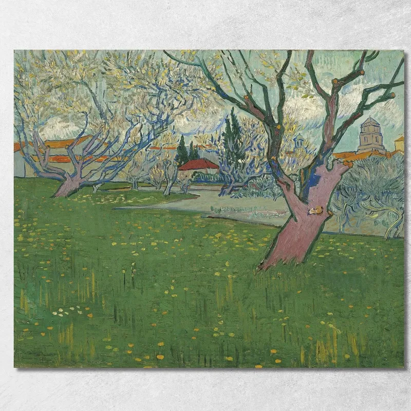 Frutteti In Fiore Vista Arles Vincent van Gogh