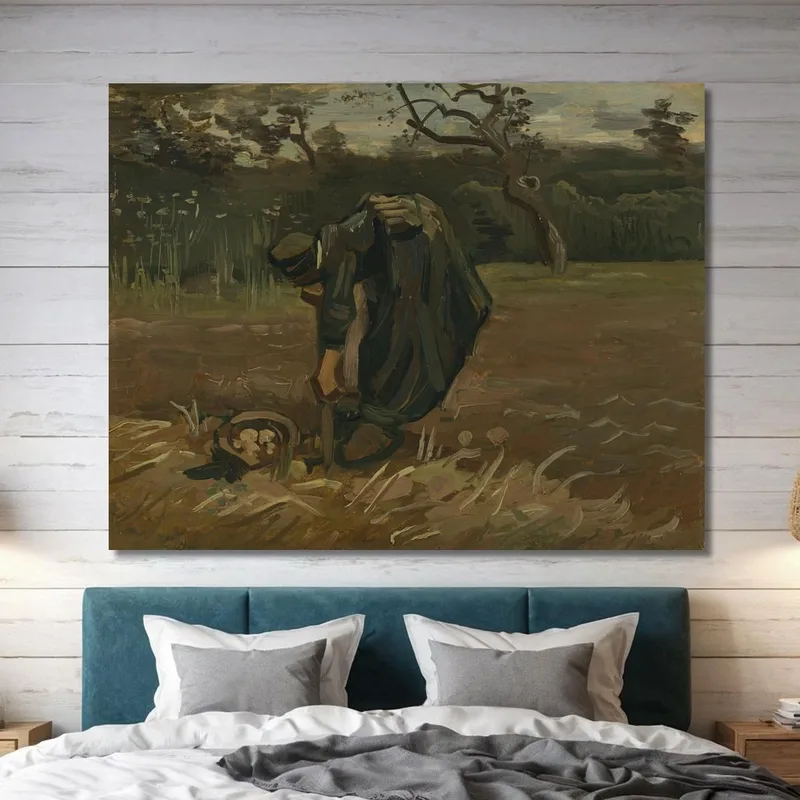 Contadina Che Scava Patate Vincent van Gogh