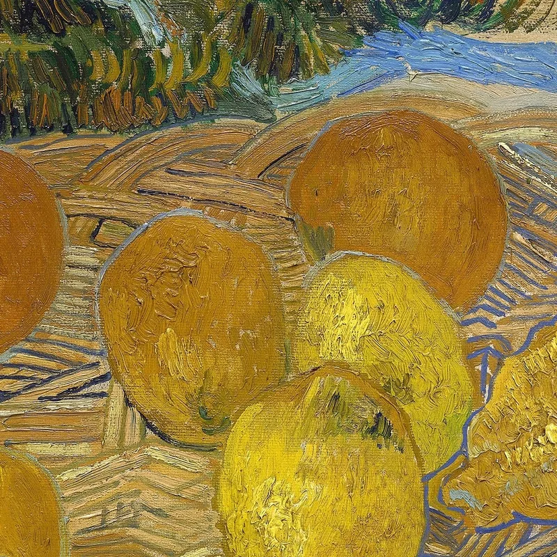 Bodegón De Naranjas Y Limones Con Guantes Azules Vincent van Gogh
