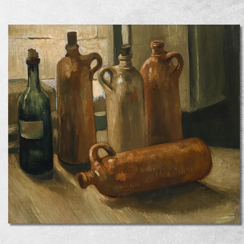 Naturaleza Muerta Con Cinco Botellas. Vincent van Gogh
