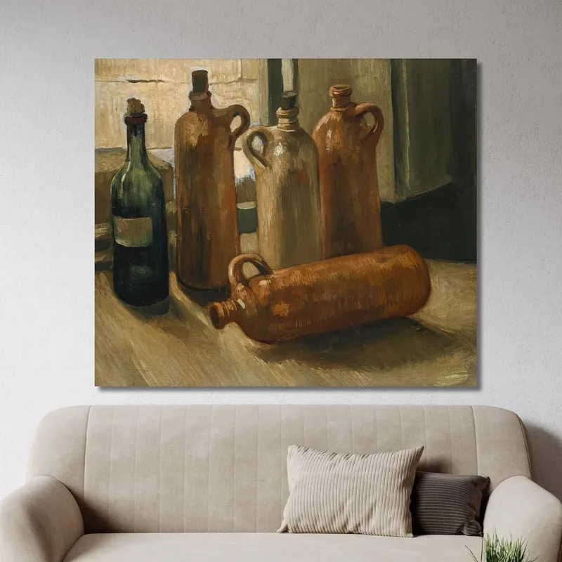 Naturaleza Muerta Con Cinco Botellas. Vincent van Gogh