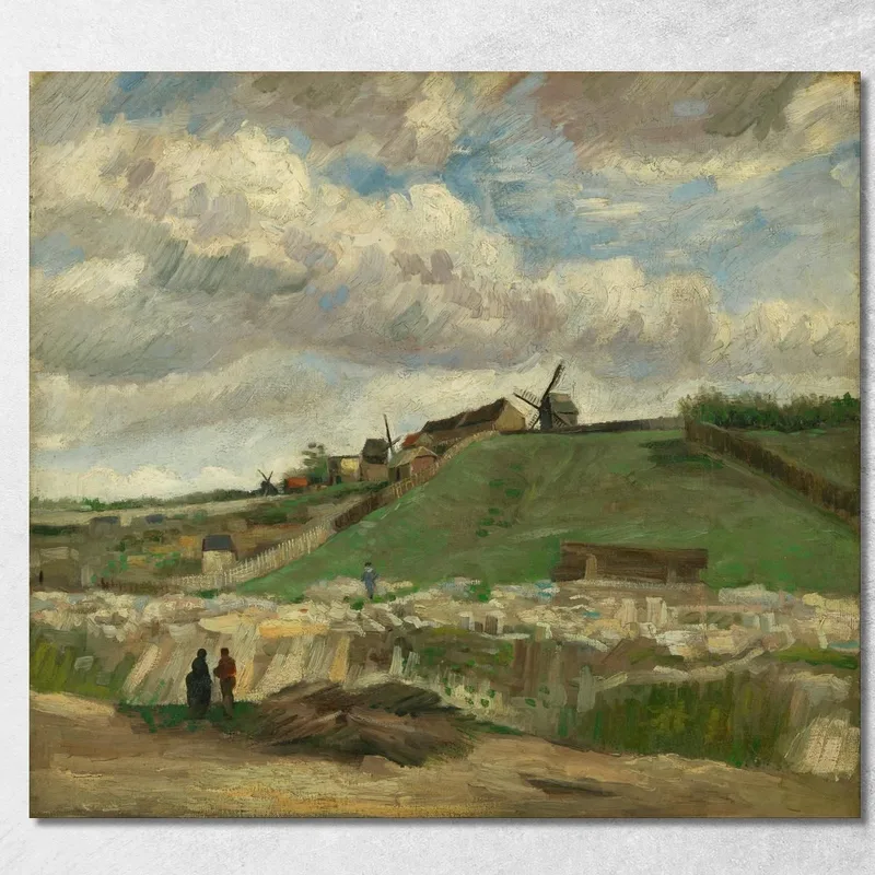La Collina Di Montmartre Con La Cava Di Pietra 2 Vincent van Gogh
