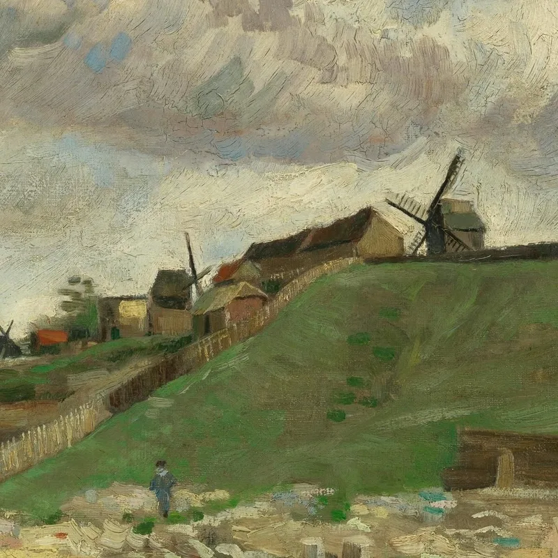 La Collina Di Montmartre Con La Cava Di Pietra 2 Vincent van Gogh
