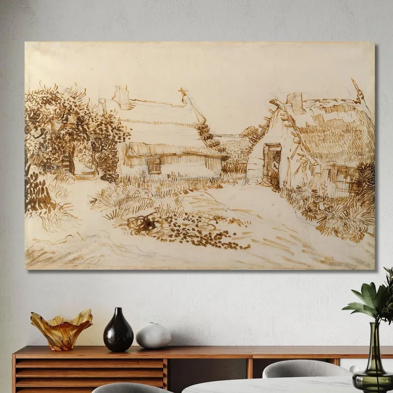 Zwei Cottages In Saintes-Maries-De-La-Mer Vincent van Gogh