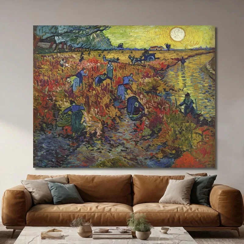 Le Vignoble Rouge Vincent van Gogh