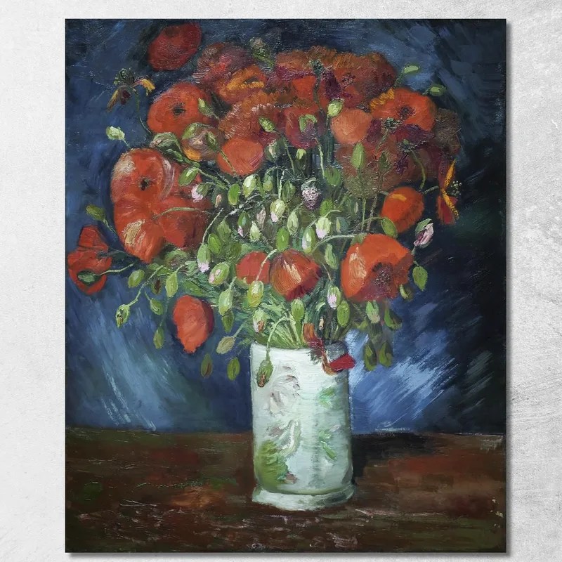 Jarrón Con Amapolas 1886 Vincent van Gogh