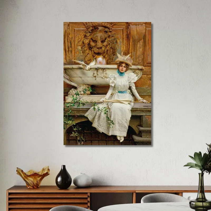 Alla Fontana Le Due Colombe Vittorio Matteo Corcos