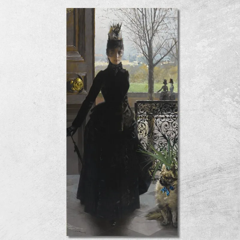 Una Signora Elegante Vittorio Matteo Corcos quadro stampa su tela