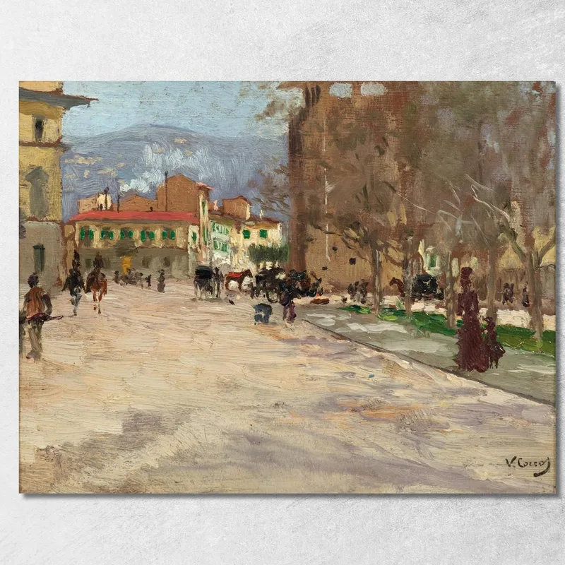 Firenze Porta A Prato Vittorio Matteo Corcos quadro stampa su tela