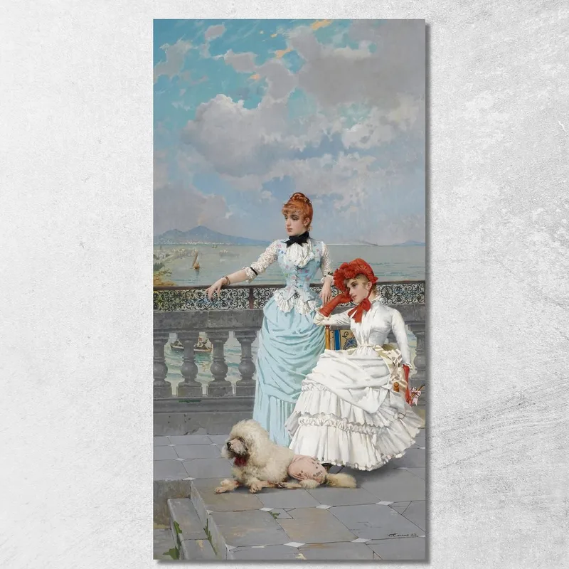 Bellezze Napoletane Vittorio Matteo Corcos quadro stampa su tela