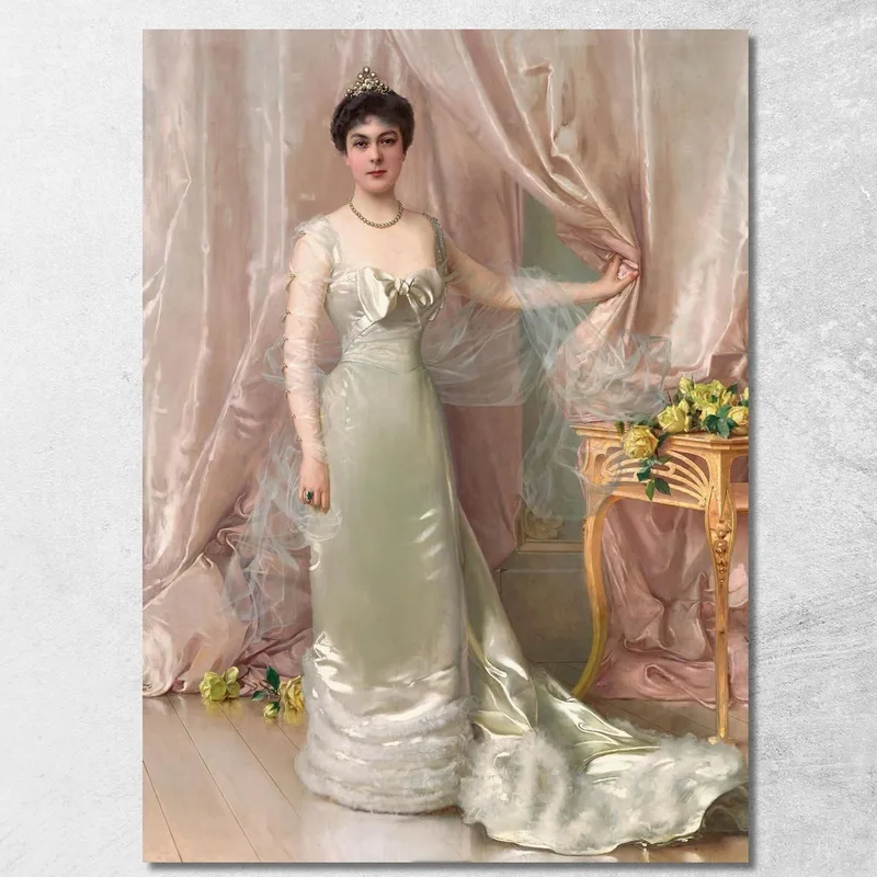 Portrait Der Prinzessin Evelyne Colonna Di Stigliano Vittorio Matteo Corcos quadro stampa su tela