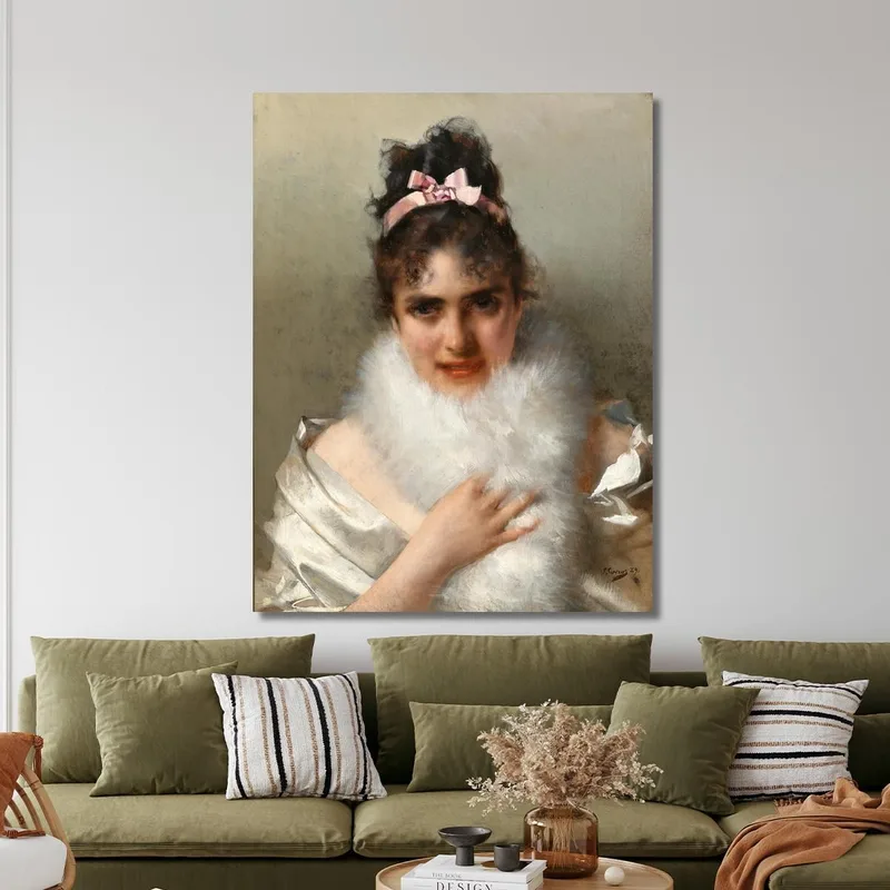 Portrait D'Une Jeune Femme Vittorio Matteo Corcos