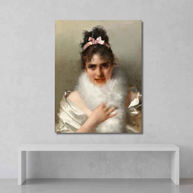 Portrait D'Une Jeune Femme Vittorio Matteo Corcos