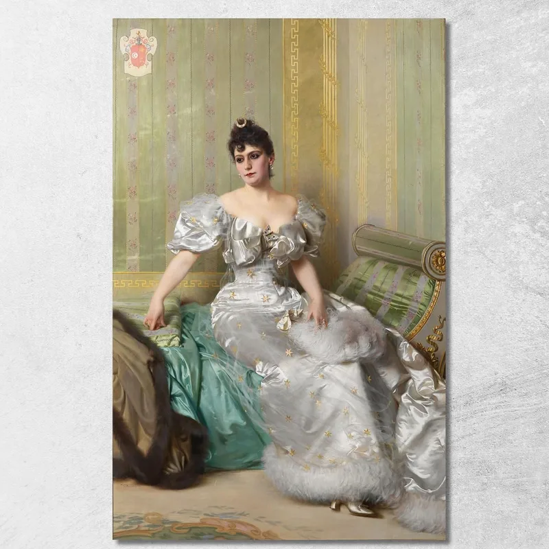 Portrait De Corinna Salmon Vittorio Matteo Corcos tableau impression sur toile