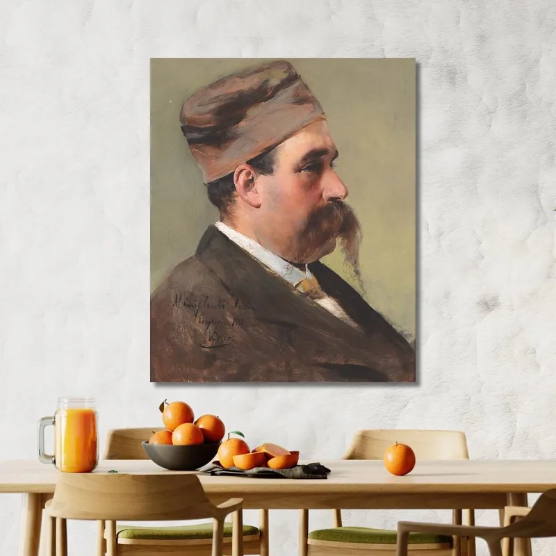 Profilo Maschile Con Cappello Vittorio Matteo Corcos