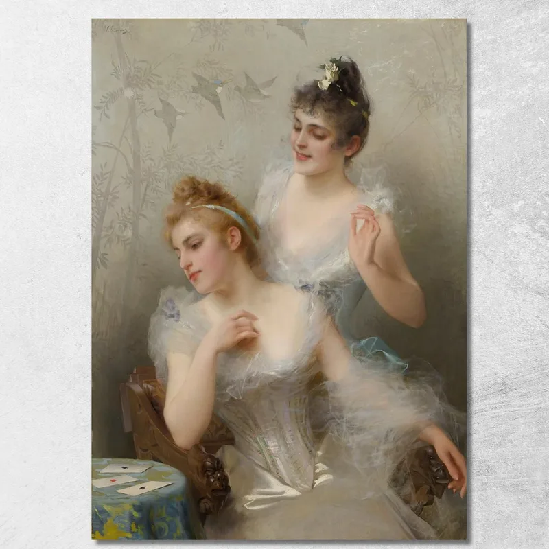 Les Trois As Vittorio Matteo Corcos tableau impression sur toile