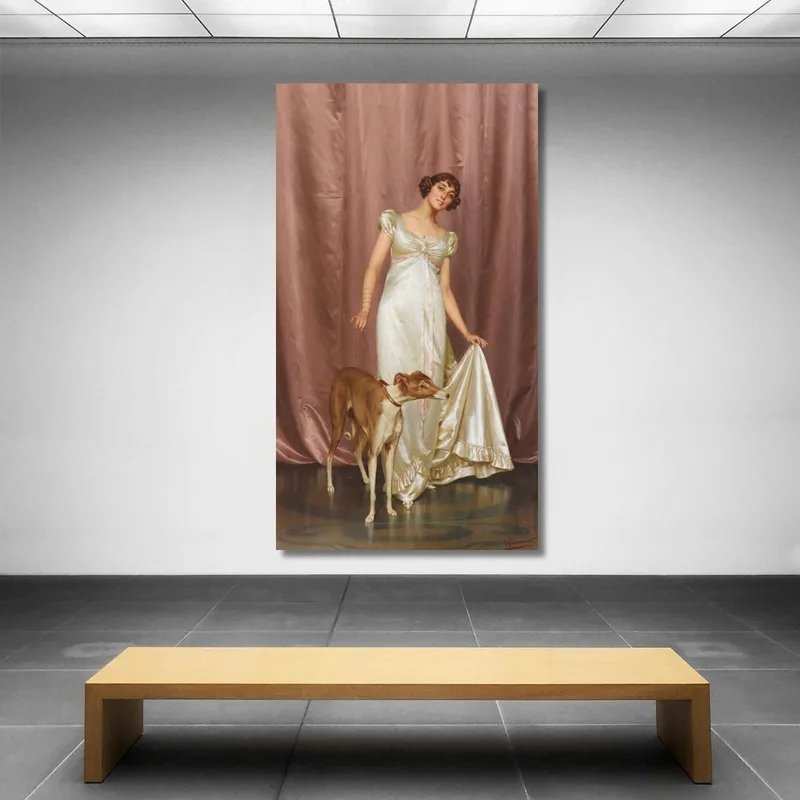 Une Dame Élégante Vittorio Reggianini