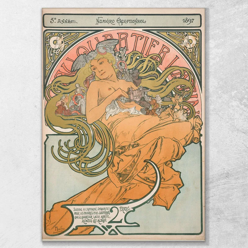 Nel Quartiere Latino 1897 Alphonse Mucha