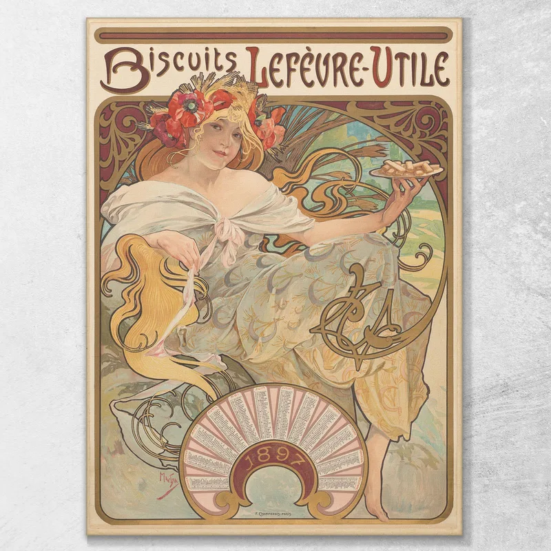 Biscotti Lefèvre-Utile Alphonse Mucha