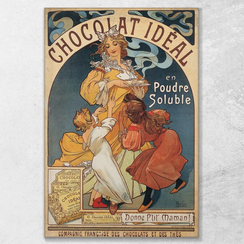 Ideale Schokolade Alphonse Mucha