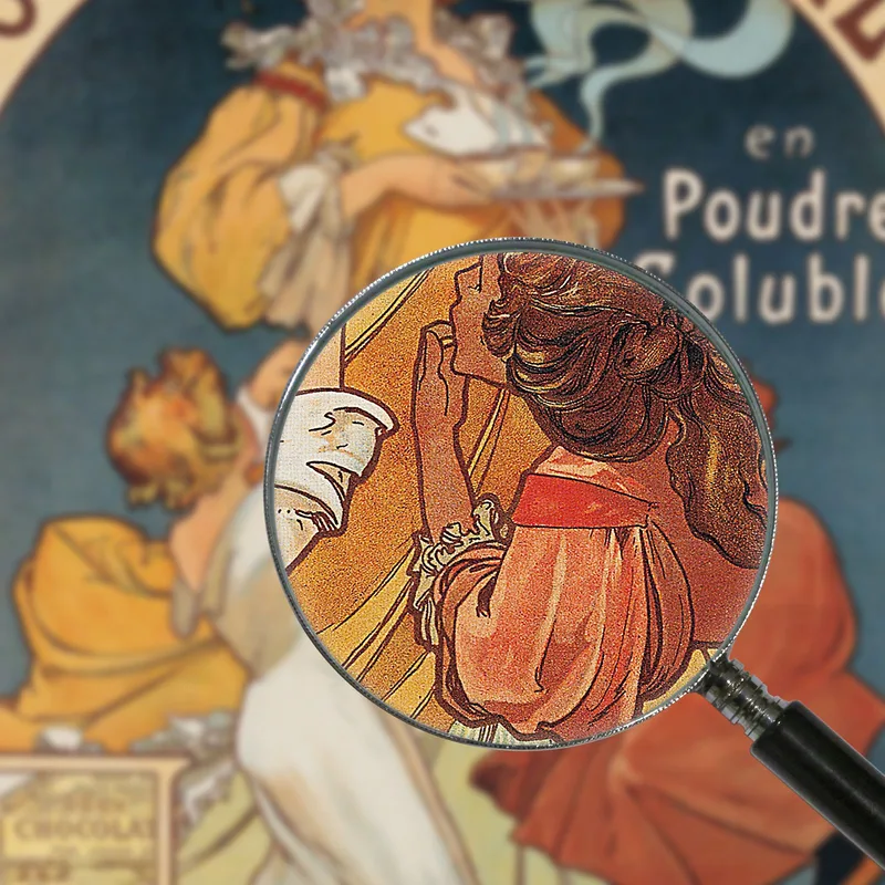 Ideale Schokolade Alphonse Mucha