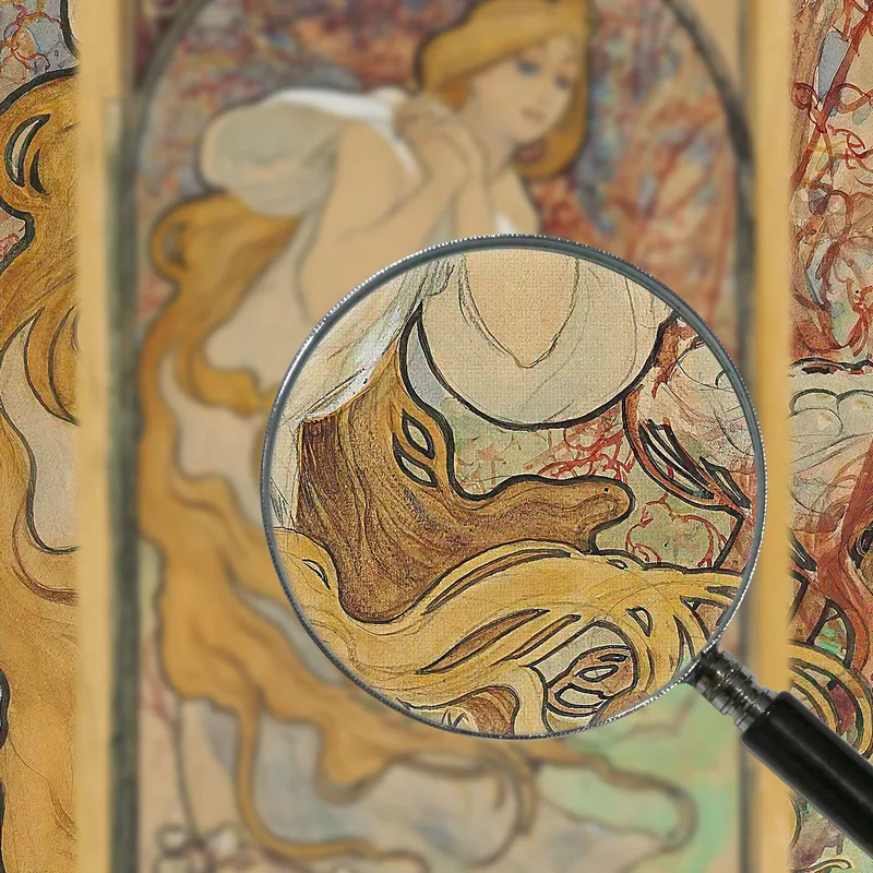 Mexikanische Schokolade Alphonse Mucha