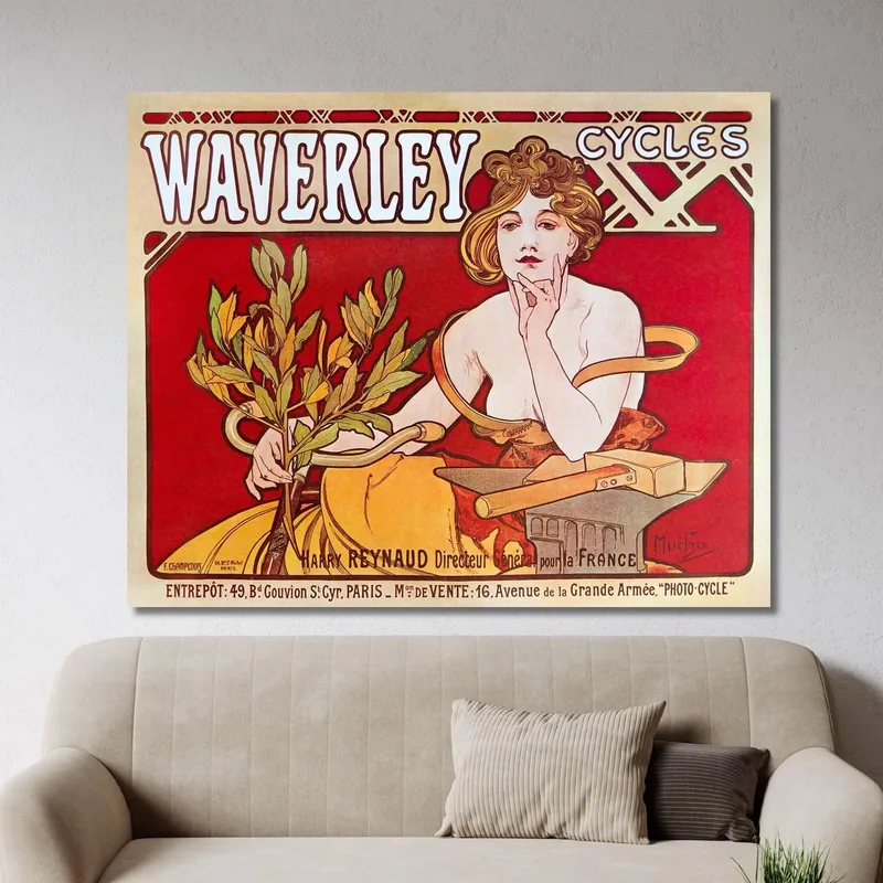 Fahrräder Waverley Paris 1898 Alphonse Mucha