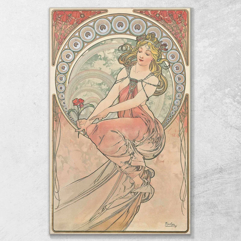 Das Gemälde Alphonse Mucha