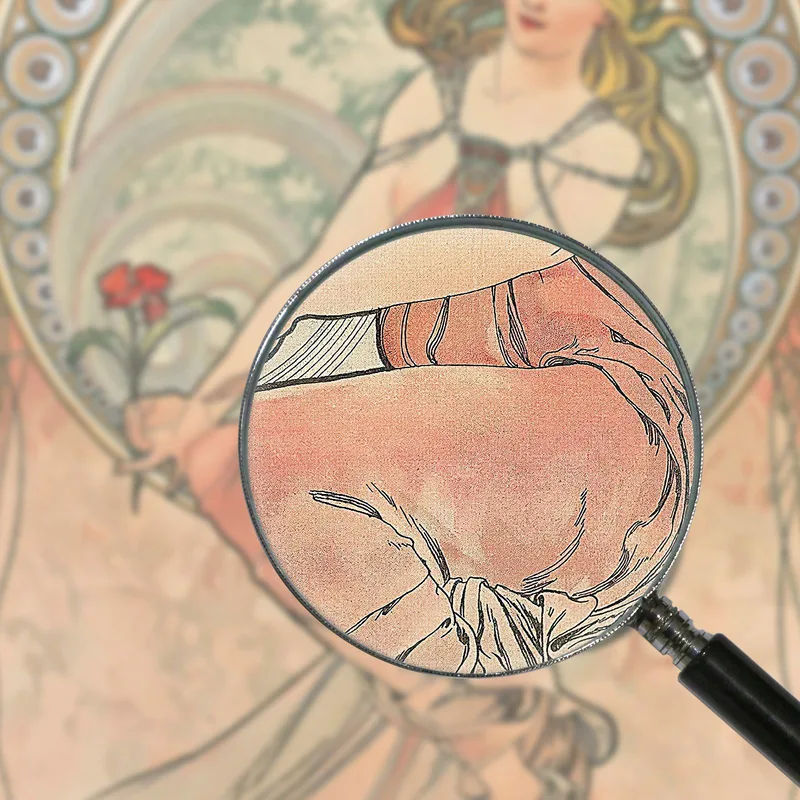 Das Gemälde Alphonse Mucha