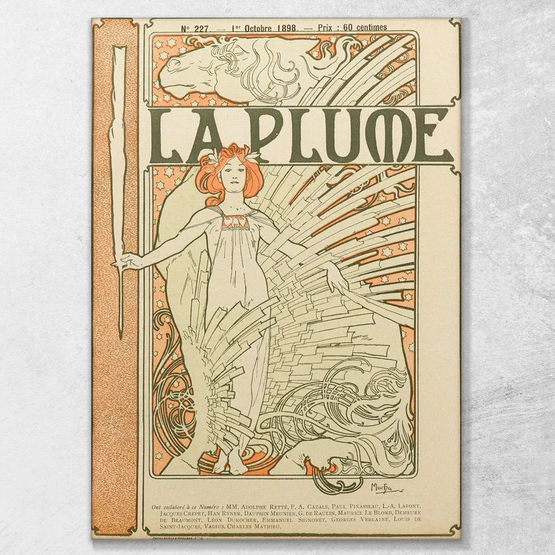 La Plume 2 Alphonse Mucha