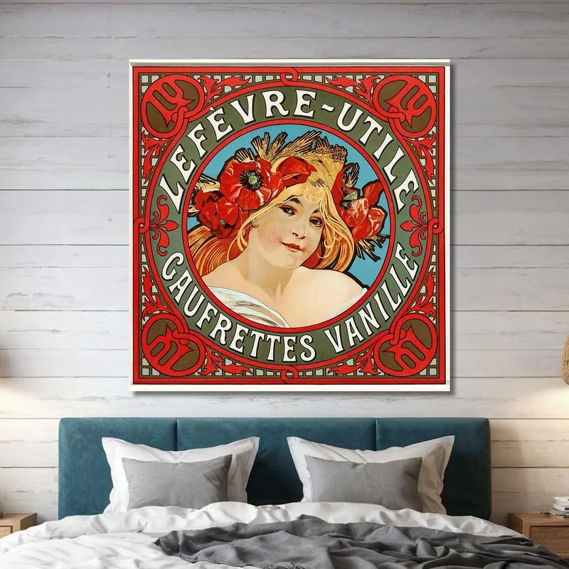 Lefèvreutile Vanillewaffeln Alphonse Mucha