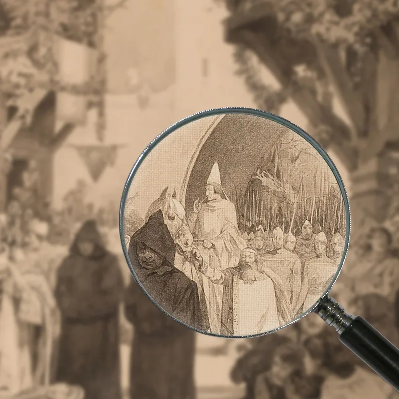 Kaiser Lothar Und Papst Innozenz Alphonse Mucha