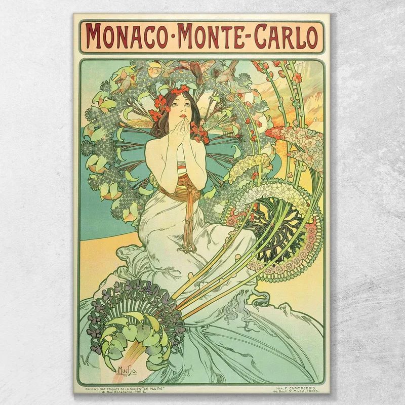 Monaco   Monte Carlo Alphonse Mucha