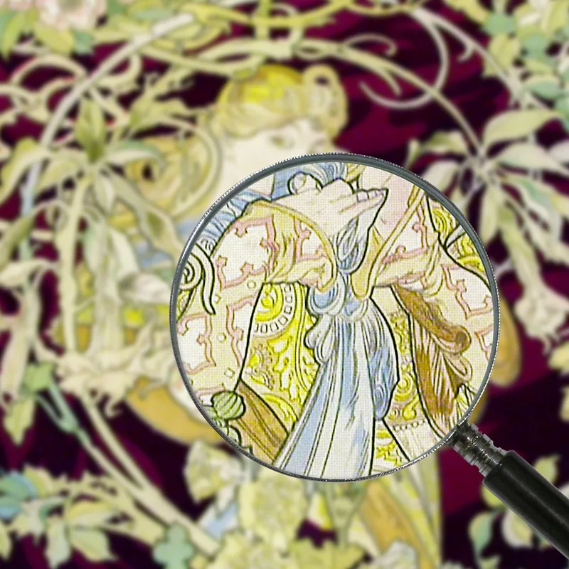 Femme À Marguerite Or Woman With Daisy Alphonse Mucha