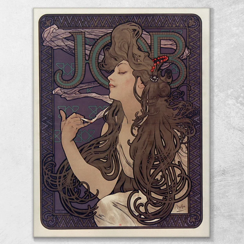 Anuncio De Cigarrillos De Trabajo Alphonse Mucha