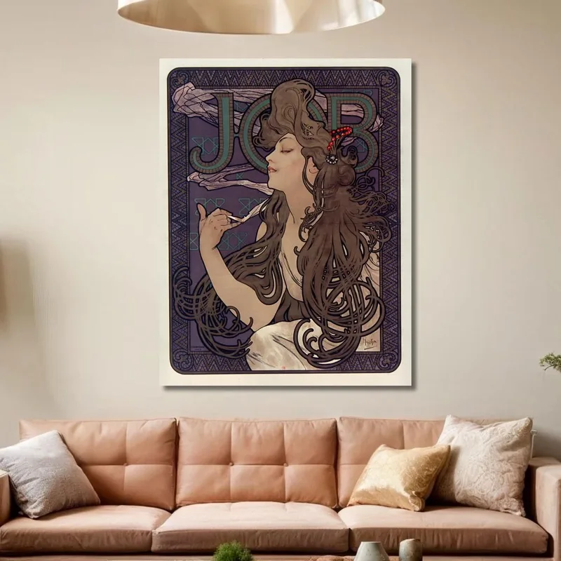 Anuncio De Cigarrillos De Trabajo Alphonse Mucha