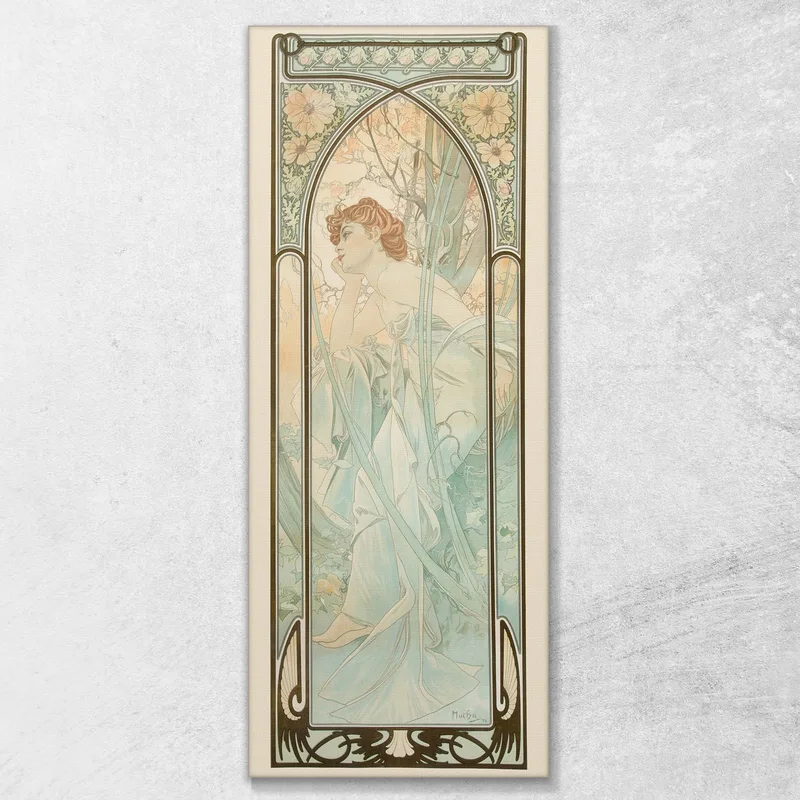 Rêverie Du Soir De Times Of Day Alphonse Mucha