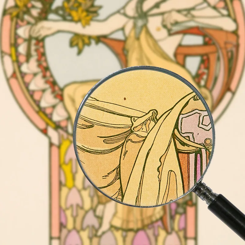 Mujer Sentada Nº 48 Alphonse Mucha