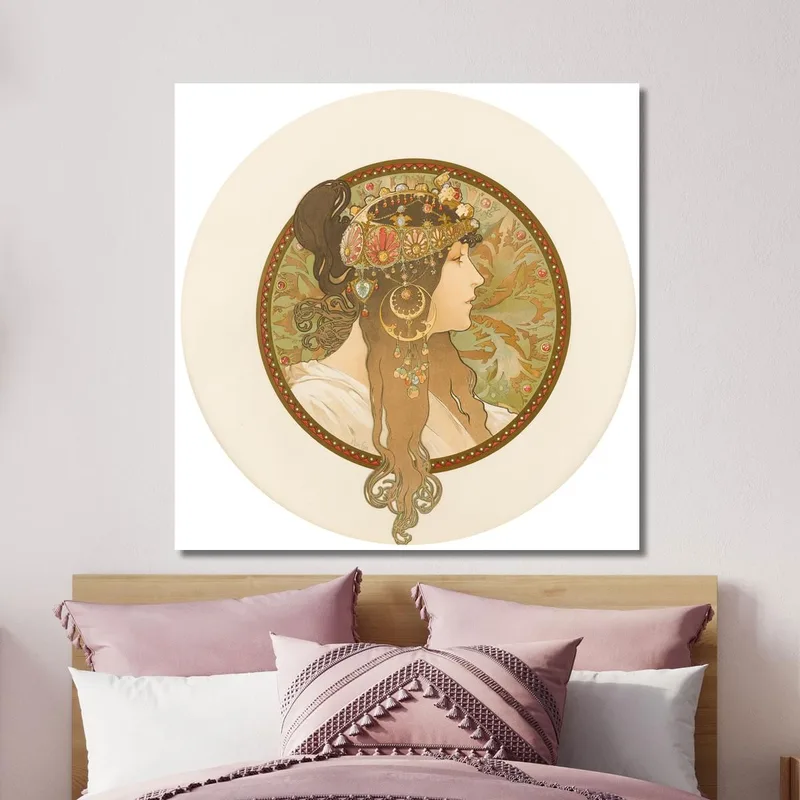 Cabezas Bizantinas Morenas Alphonse Mucha
