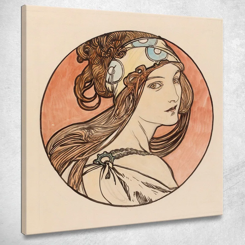 Vetrata Per La Facciata Della Boutique Fouquet 2 Alphonse Mucha quadro stampa su tela