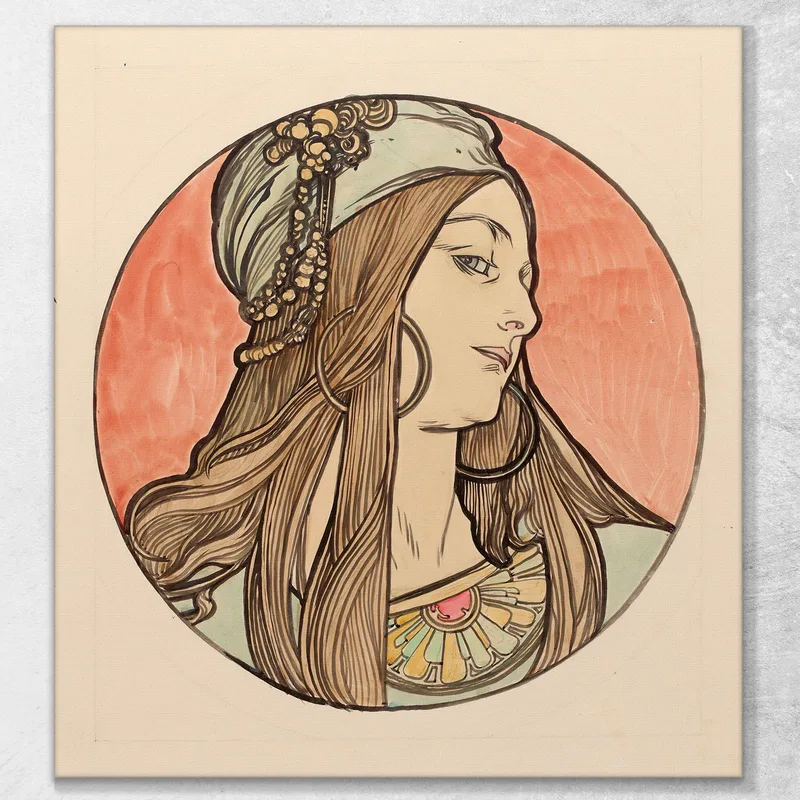 Vitrail Pour La Façade De La Boutique Fouquet 3 Alphonse Mucha