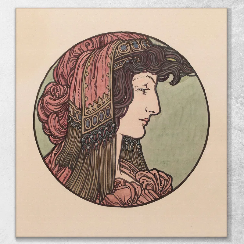 Vetrata Per La Facciata Della Boutique Fouquet 5 Alphonse Mucha