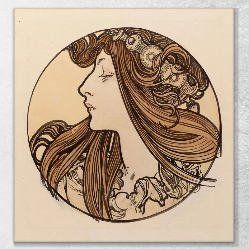 Vetrata Per La Facciata Della Boutique Fouquet 9 Alphonse Mucha