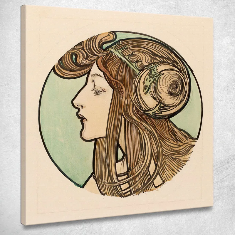 Vetrata Per La Facciata Della Boutique Fouquet Alphonse Mucha quadro stampa su tela