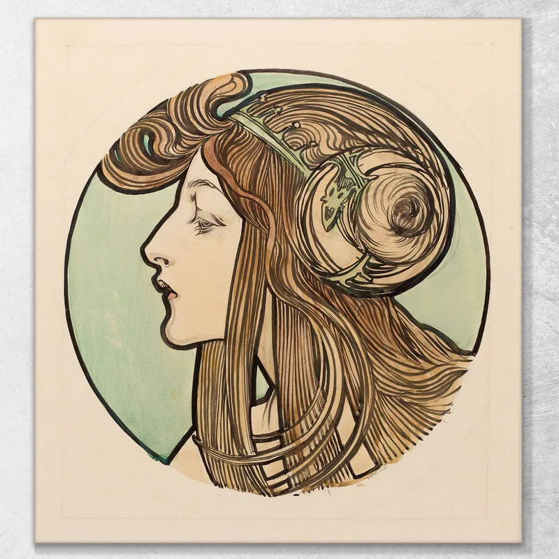 Vitrail Pour La Façade De La Boutique Fouquet Alphonse Mucha