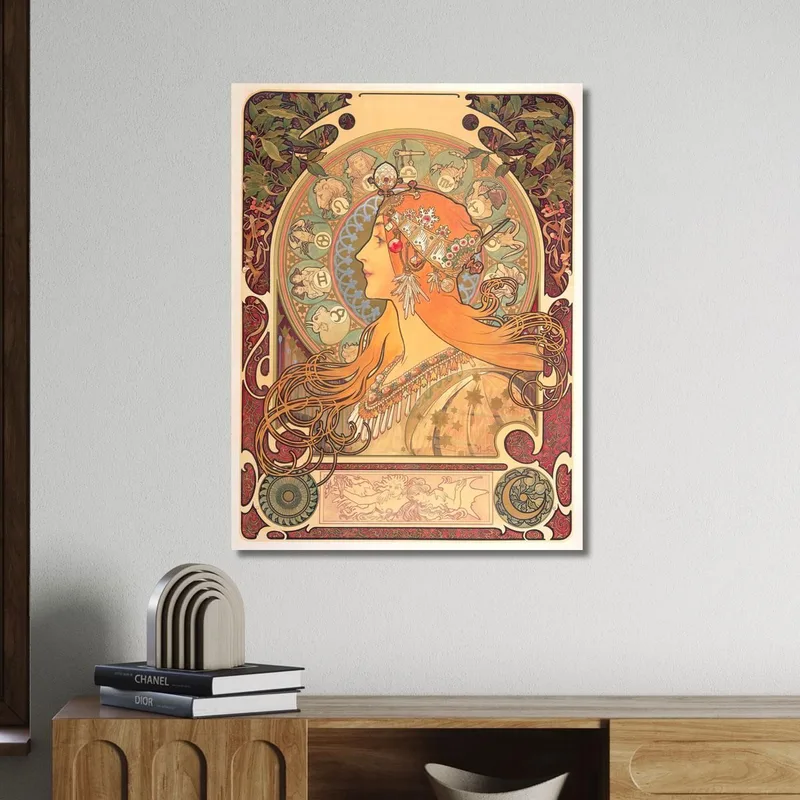 Zodíaco 1869 Alphonse Mucha